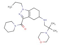 N-[2-methyl-2-(4-morpholinyl)propyl]-3-(1-piperidinylcarbonyl)-1-propyl-4,5,6,7-tetrahydro-1H-indazol-5-amine