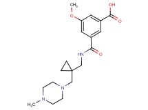 3-methoxy-5-{[({1-[(4-methylpiperazin-1-yl)methyl]cyclopropyl}methyl)amino]carbonyl}benzoic acid