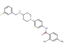 N-(4-{4-[(3-fluorobenzyl)amino]-1-piperidinyl}phenyl)-2,4-dimethylbenzamide