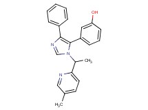 3-{1-[1-(5-methylpyridin-2-yl)ethyl]-4-phenyl-1H-imidazol-5-yl}phenol