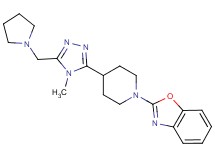 2-{4-[4-methyl-5-(pyrrolidin-1-ylmethyl)-4H-1,2,4-triazol-3-yl]piperidin-1-yl}-1,3-benzoxazole