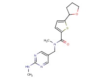 N-methyl-N-{[2-(methylamino)-5-pyrimidinyl]methyl}-5-(tetrahydro-2-furanyl)-2-thiophenecarboxamide