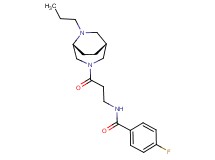 4-fluoro-N-{3-oxo-3-[(1R*,5R*)-6-propyl-3,6-diazabicyclo[3.2.2]non-3-yl]propyl}benzamide