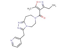 7-[(3-ethyl-5-methylisoxazol-4-yl)carbonyl]-3-(pyridin-3-ylmethyl)-6,7,8,9-tetrahydro-5H-[1,2,4]triazolo[4,3-d][1,4]diazepine