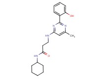 N~1~-cyclohexyl-N~3~-[2-(2-hydroxyphenyl)-6-methylpyrimidin-4-yl]-beta-alaninamide