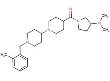 N,N-dimethyl-1-{[1'-(2-methylbenzyl)-1,4'-bipiperidin-4-yl]carbonyl}-3-pyrrolidinamine