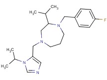 1-(4-fluorobenzyl)-2-isopropyl-4-[(1-isopropyl-1H-imidazol-5-yl)methyl]-1,4-diazepane