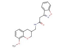 2-(1,2-benzisoxazol-3-yl)-N-[(8-methoxy-3,4-dihydro-2H-chromen-3-yl)methyl]acetamide