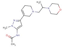 N-{1-methyl-3-[1-(2-morpholin-4-ylpropyl)-1,2,5,6-tetrahydropyridin-3-yl]-1H-pyrazol-5-yl}acetamide