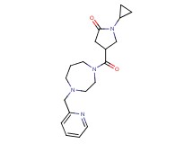 1-cyclopropyl-4-{[4-(2-pyridinylmethyl)-1,4-diazepan-1-yl]carbonyl}-2-pyrrolidinone