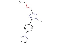 3-(ethoxymethyl)-1-methyl-5-(4-pyrrolidin-1-ylphenyl)-1H-1,2,4-triazole
