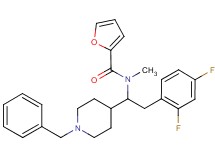 N-[1-(1-benzyl-4-piperidinyl)-2-(2,4-difluorophenyl)ethyl]-N-methyl-2-furamide