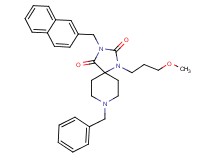 8-benzyl-1-(3-methoxypropyl)-3-(2-naphthylmethyl)-1,3,8-triazaspiro[4.5]decane-2,4-dione