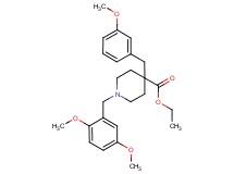 ethyl 1-(2,5-dimethoxybenzyl)-4-(3-methoxybenzyl)-4-piperidinecarboxylate