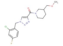 1-{[1-(2-chloro-4-fluorobenzyl)-1H-1,2,3-triazol-4-yl]carbonyl}-3-(methoxymethyl)piperidine