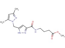 methyl 4-[({5-[(3,5-dimethyl-1H-pyrazol-1-yl)methyl]-1H-pyrazol-3-yl}carbonyl)amino]butanoate