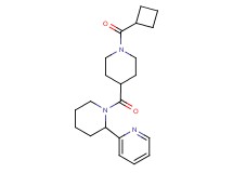 2-(1-{[1-(cyclobutylcarbonyl)-4-piperidinyl]carbonyl}-2-piperidinyl)pyridine