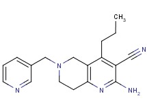 2-amino-4-propyl-6-(pyridin-3-ylmethyl)-5,6,7,8-tetrahydro-1,6-naphthyridine-3-carbonitrile