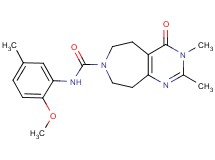 N-(2-methoxy-5-methylphenyl)-2,3-dimethyl-4-oxo-3,4,5,6,8,9-hexahydro-7H-pyrimido[4,5-d]azepine-7-carboxamide