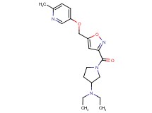 N,N-diethyl-1-[(5-{[(6-methyl-3-pyridinyl)oxy]methyl}-3-isoxazolyl)carbonyl]-3-pyrrolidinamine