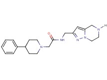 2-(4-phenyl-1-piperidinyl)-N-(4,5,6,7-tetrahydropyrazolo[1,5-a]pyrazin-2-ylmethyl)acetamide dihydrochloride