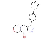 (4-{[3-(4-biphenylyl)-1H-pyrazol-4-yl]methyl}-3-morpholinyl)methanol