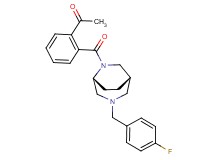 1-(2-{[(1S*,5R*)-3-(4-fluorobenzyl)-3,6-diazabicyclo[3.2.2]non-6-yl]carbonyl}phenyl)ethanone