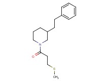 1-[3-(methylthio)propanoyl]-3-(2-phenylethyl)piperidine