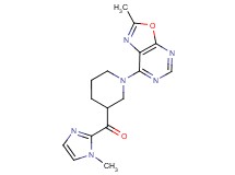 (1-methyl-1H-imidazol-2-yl)[1-(2-methyl[1,3]oxazolo[5,4-d]pyrimidin-7-yl)piperidin-3-yl]methanone