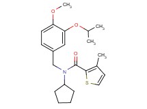 N-cyclopentyl-N-(3-isopropoxy-4-methoxybenzyl)-3-methyl-2-thiophenecarboxamide