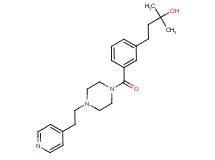 2-methyl-4-[3-({4-[2-(4-pyridinyl)ethyl]-1-piperazinyl}carbonyl)phenyl]-2-butanol