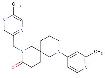 2-[(5-methyl-2-pyrazinyl)methyl]-8-(2-methyl-4-pyridinyl)-2,8-diazaspiro[5.5]undecan-3-one