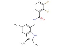 2,3-difluoro-N-[(2,3,5-trimethyl-1H-indol-7-yl)methyl]benzamide