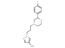 2-(4-fluorophenyl)-4-[3-(4-methyl-1H-pyrazol-1-yl)propyl]morpholine