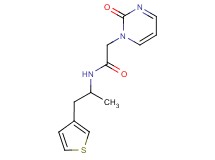 N-[1-methyl-2-(3-thienyl)ethyl]-2-(2-oxopyrimidin-1(2H)-yl)acetamide