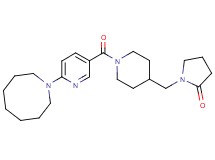1-[(1-{[6-(1-azocanyl)-3-pyridinyl]carbonyl}-4-piperidinyl)methyl]-2-pyrrolidinone