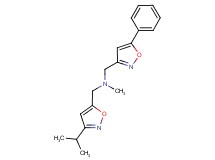 1-(3-isopropylisoxazol-5-yl)-N-methyl-N-[(5-phenylisoxazol-3-yl)methyl]methanamine