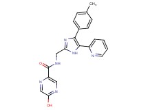5-hydroxy-N-{[4-(4-methylphenyl)-5-pyridin-2-yl-1H-imidazol-2-yl]methyl}pyrazine-2-carboxamide