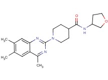 N-(tetrahydro-3-furanyl)-1-(4,6,7-trimethyl-2-quinazolinyl)-4-piperidinecarboxamide