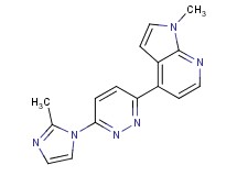 1-methyl-4-[6-(2-methyl-1H-imidazol-1-yl)pyridazin-3-yl]-1H-pyrrolo[2,3-b]pyridine