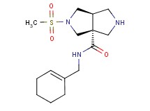 (3aR*,6aR*)-N-(cyclohex-1-en-1-ylmethyl)-2-(methylsulfonyl)hexahydropyrrolo[3,4-c]pyrrole-3a(1H)-carboxamide