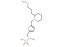 N-[(5-{[2-(3-methoxypropyl)-1-piperidinyl]methyl}-2-furyl)methyl]-N-methylmethanesulfonamide