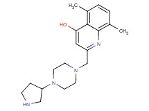 5,8-dimethyl-2-{[4-(3-pyrrolidinyl)-1-piperazinyl]methyl}-4-quinolinol dihydrochloride