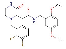 2-[1-(2,3-difluorobenzyl)-3-oxo-2-piperazinyl]-N-(2,5-dimethoxybenzyl)acetamide