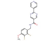 N-(2,3-difluoro-4-methoxybenzyl)-2-(4-pyridinyl)-5-pyrimidinecarboxamide