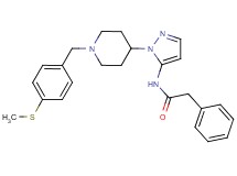 N-(1-{1-[4-(methylthio)benzyl]-4-piperidinyl}-1H-pyrazol-5-yl)-2-phenylacetamide