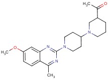 1-[1'-(7-methoxy-4-methyl-2-quinazolinyl)-1,4'-bipiperidin-3-yl]ethanone