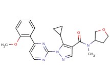 5-cyclopropyl-1-[4-(2-methoxyphenyl)-2-pyrimidinyl]-N-methyl-N-(tetrahydro-3-furanyl)-1H-pyrazole-4-carboxamide