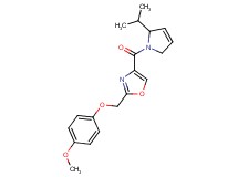 4-[(2-isopropyl-2,5-dihydro-1H-pyrrol-1-yl)carbonyl]-2-[(4-methoxyphenoxy)methyl]-1,3-oxazole