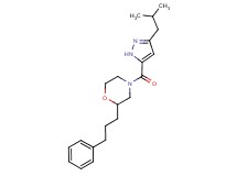 4-[(3-isobutyl-1H-pyrazol-5-yl)carbonyl]-2-(3-phenylpropyl)morpholine
